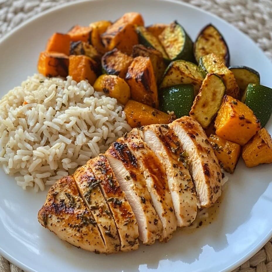 Vegetable and Chicken Rice Bowls