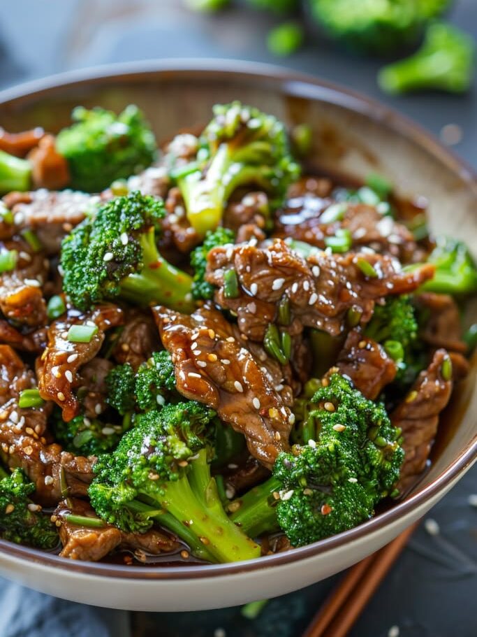 broccoli and meat