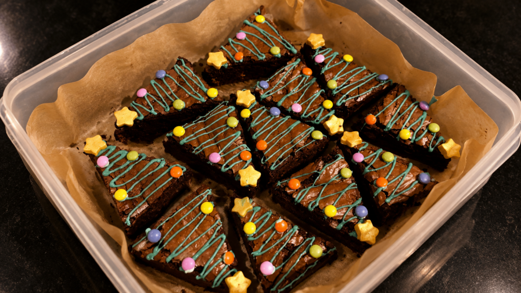 Christmas chocolate brownies
