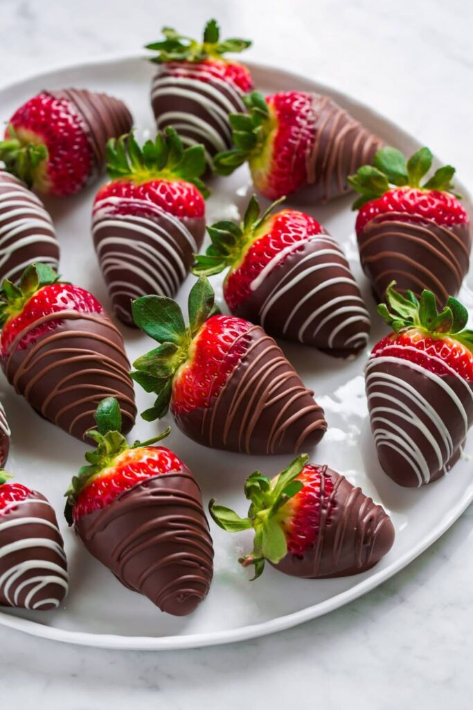 strawberry covered chocolate