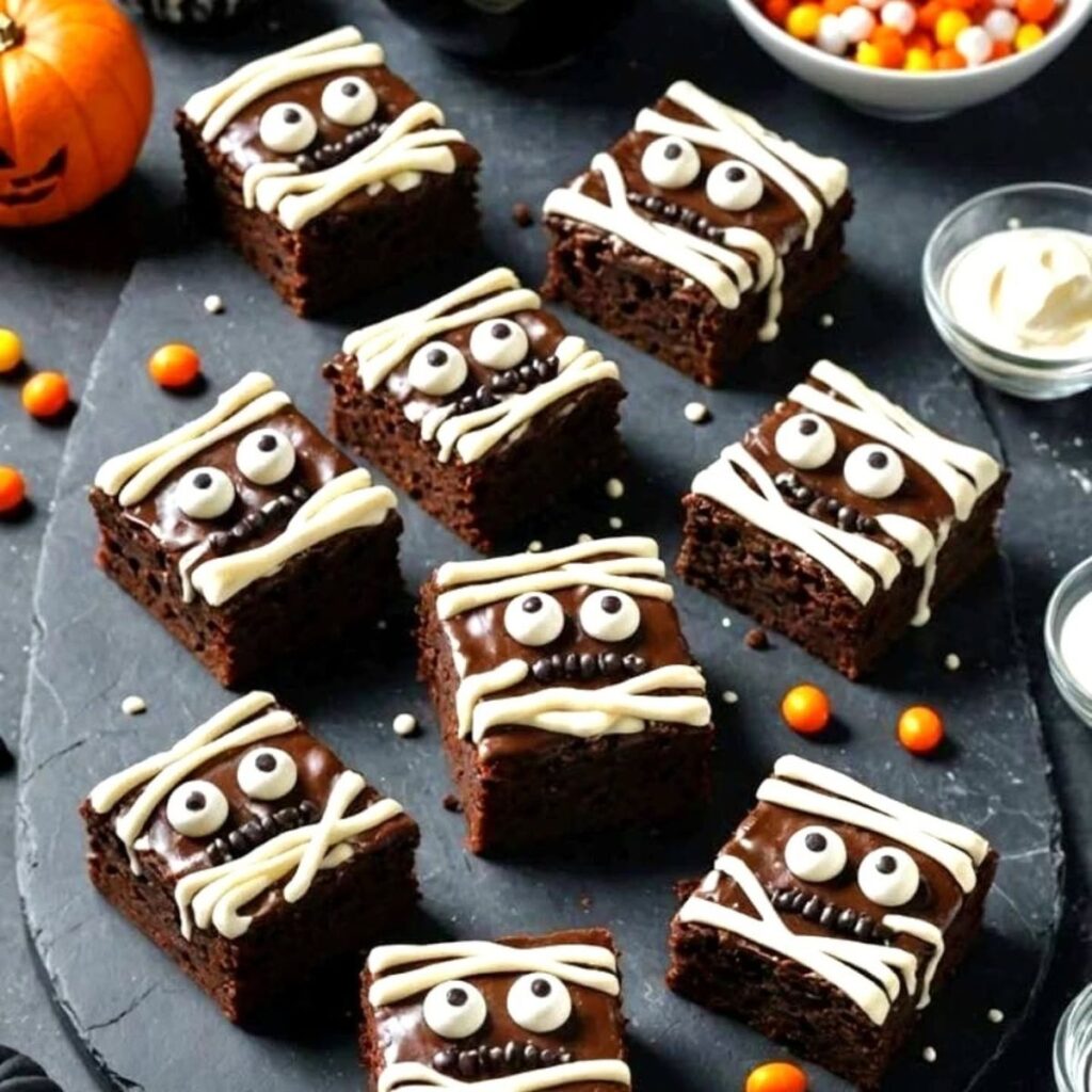  halloween monster brownies 